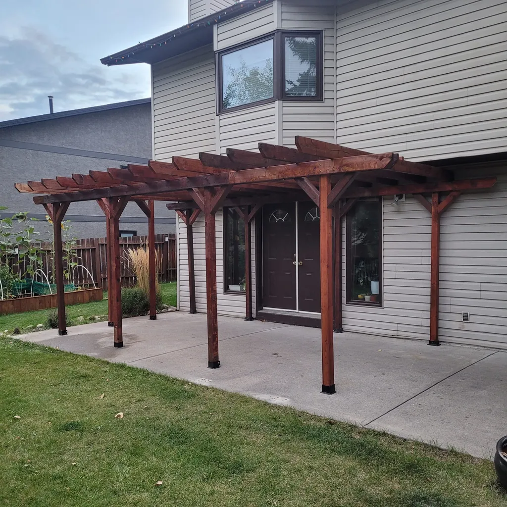 pergola construction in Calgary with Falcon Contracting INC. pergola construction in Calgary with Falcon Contracting INC.