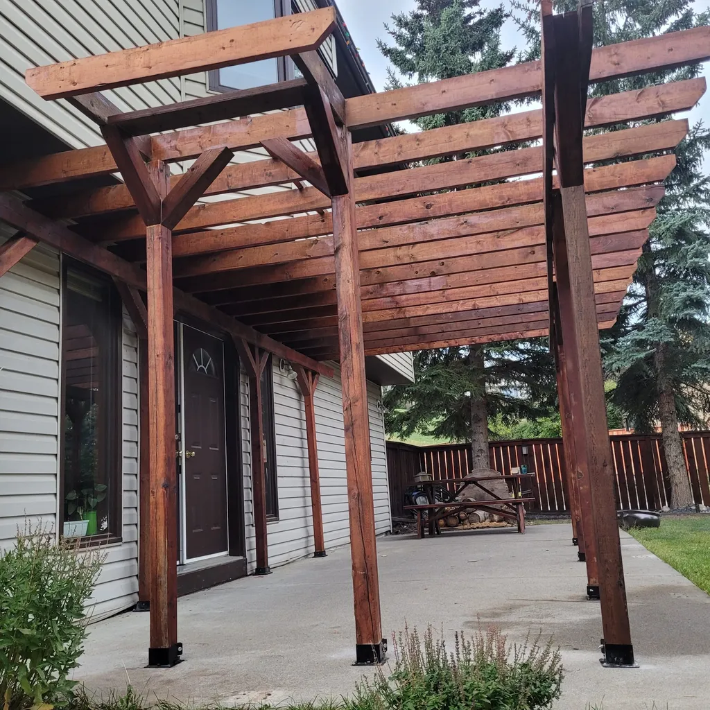 pergola construction in Calgary with Falcon Contracting INC. pergola construction in Calgary with Falcon Contracting INC.