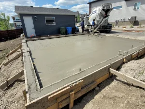 Concrete Pad Calgary Garage Alberta