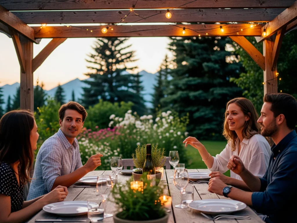 The Dining Pergola in calgary