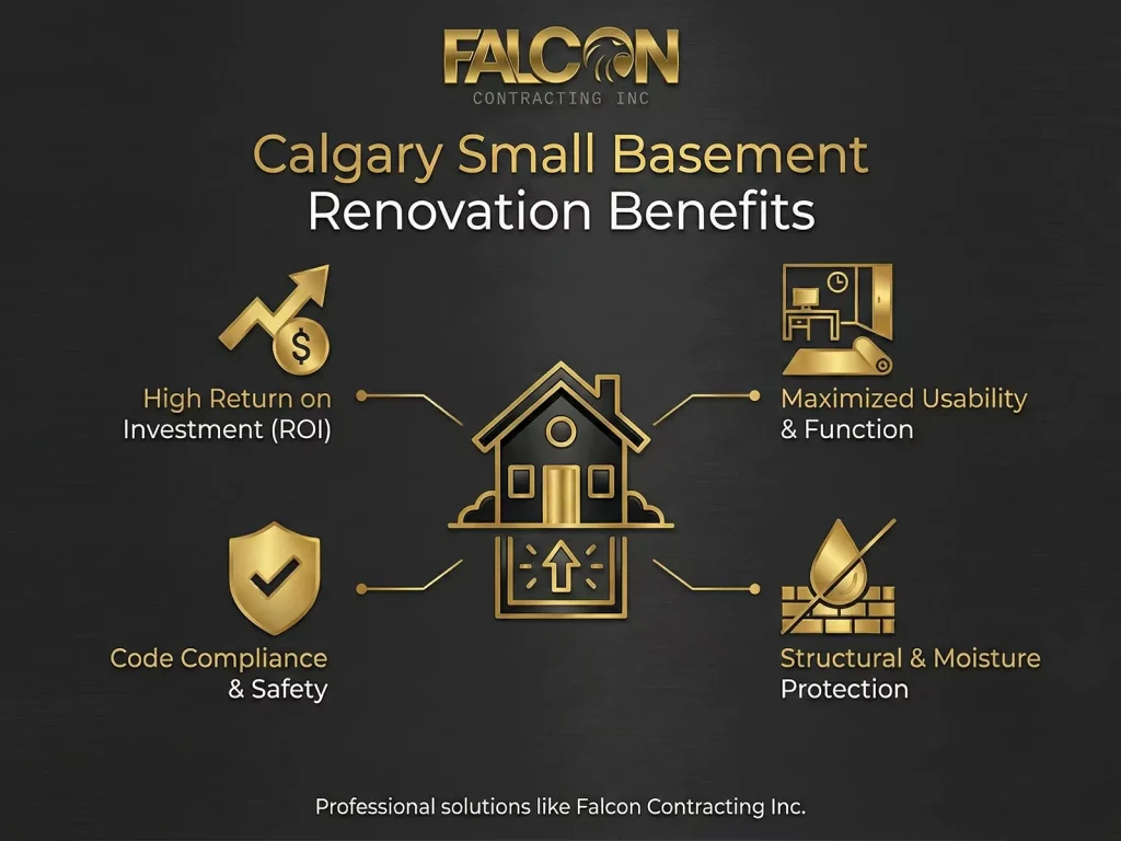 small basement renovation benefits Calgary