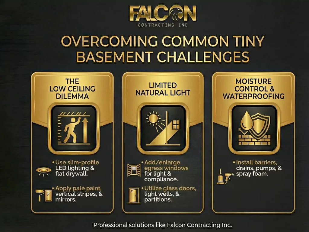 small basement living areas in Calgary