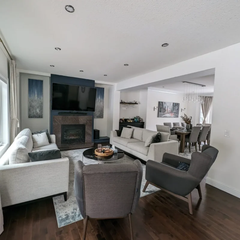 Load-Bearing Wall Removal in Calgary done by Falcon Contracting INC.